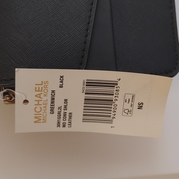 Michael Kors Greenwich Black Handbag NWT - Picture 2 of 15